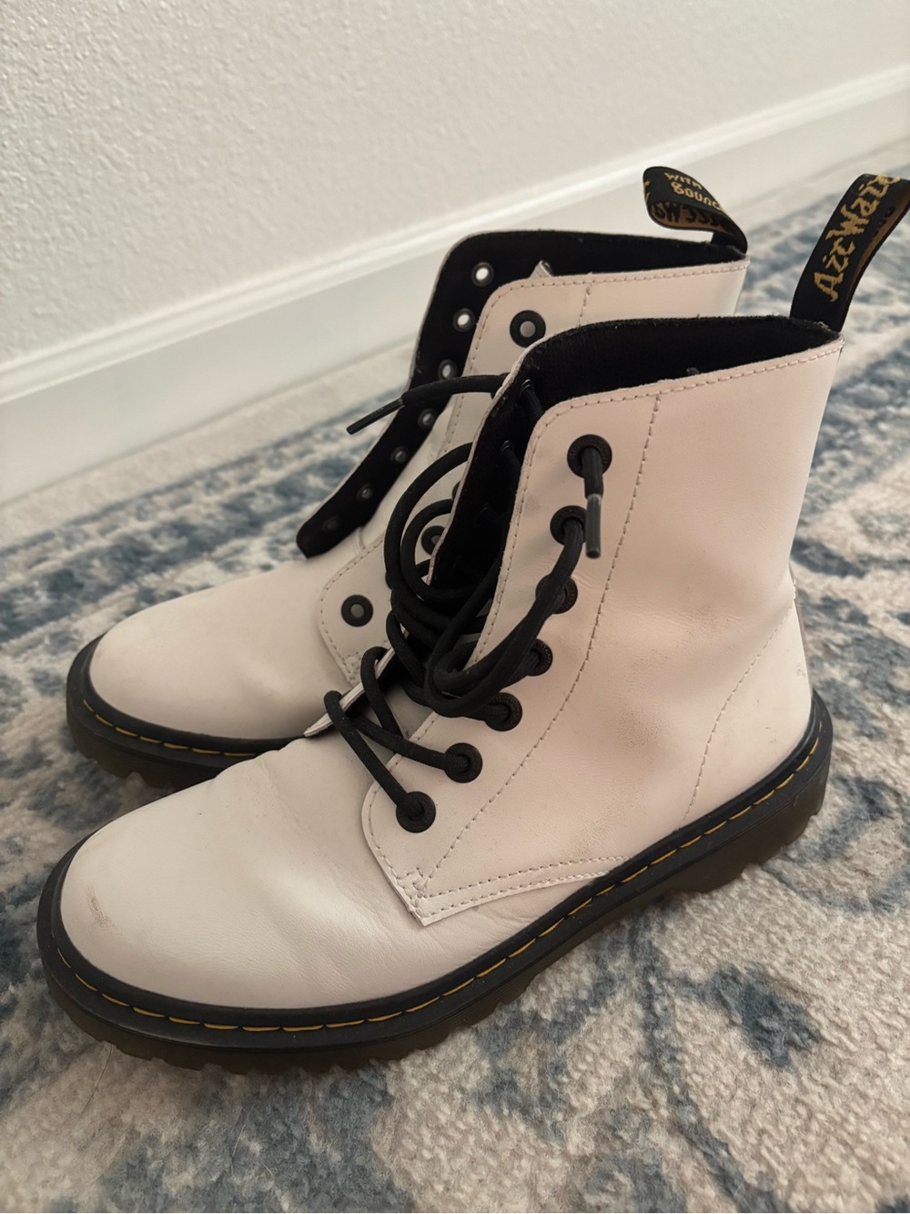Dr marten white boots